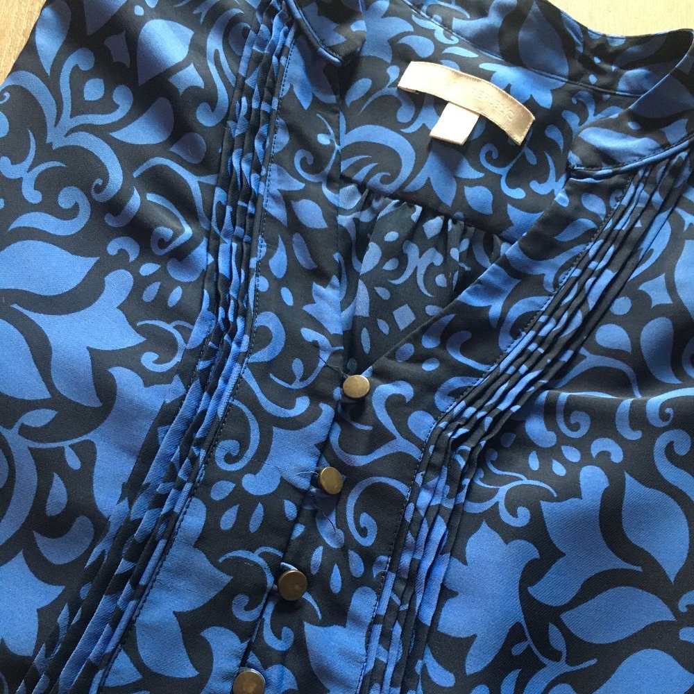 {Banana Republic} Floral Riviera Popover Blouse